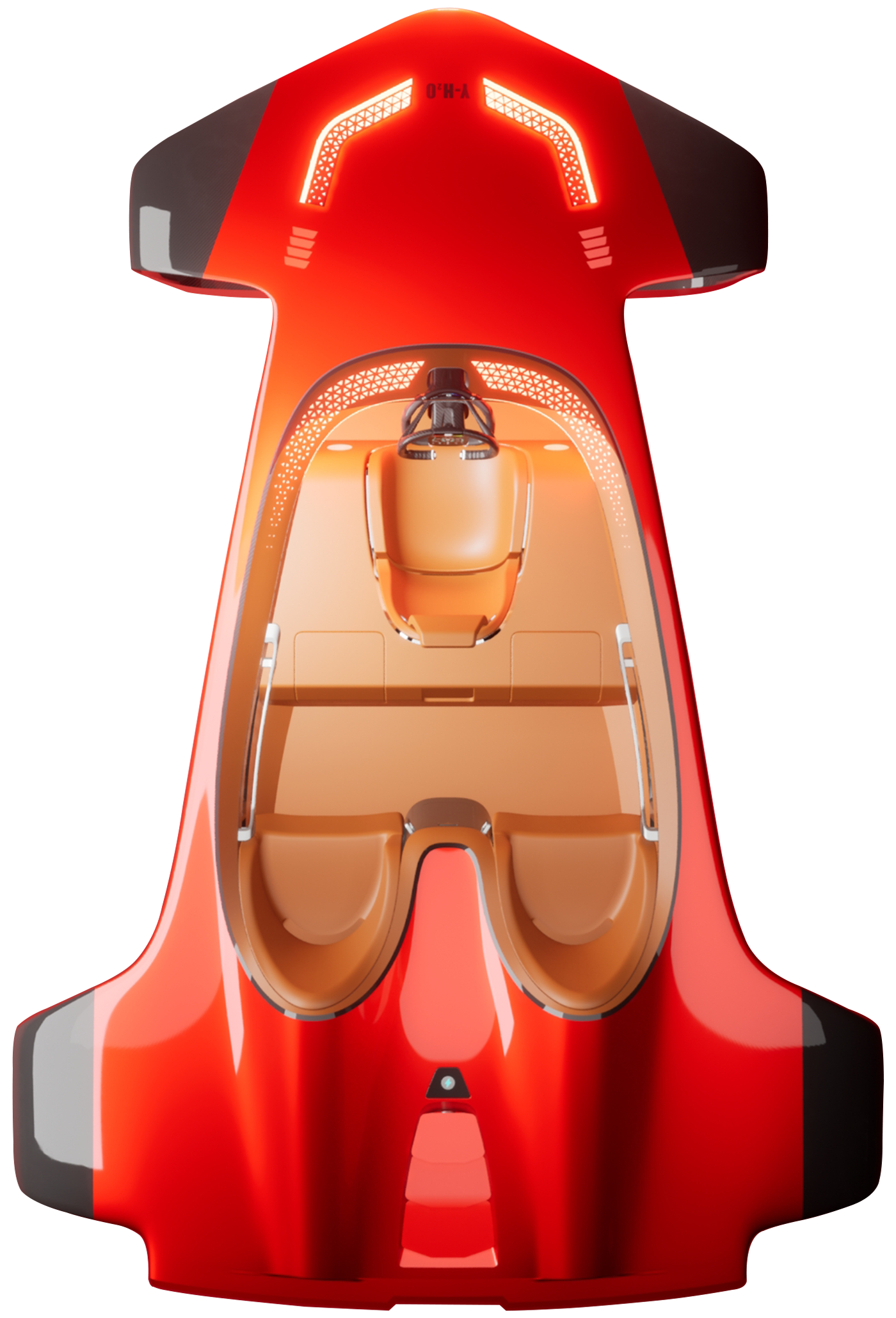 Hydrofoil top-view structure diagram